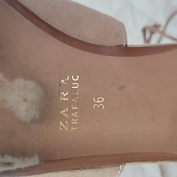 Zara Trafaluc Women's Lace up Flats Size EU 36 US Size 5 - Picture 6 of 9